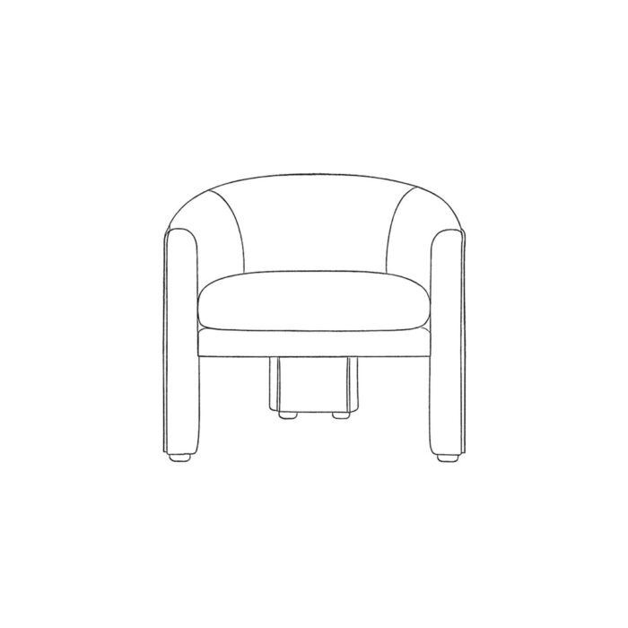 ⁦Luxe Curve Armchair⁩ - الصورة ⁦4⁩